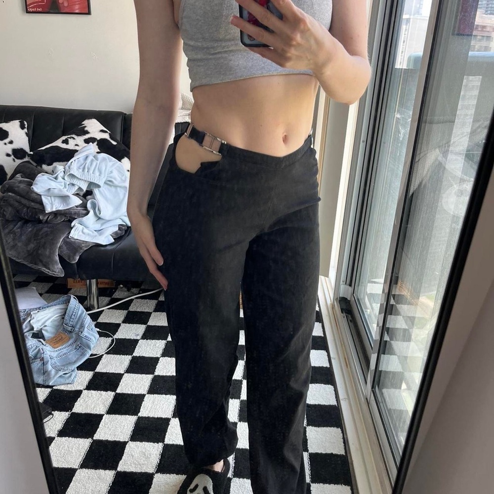 IAMGIA cut out black pants